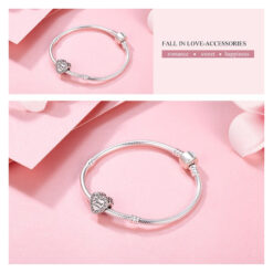 Alternative view of Charm Dije Plata 925 Corazon Rojo Flecha