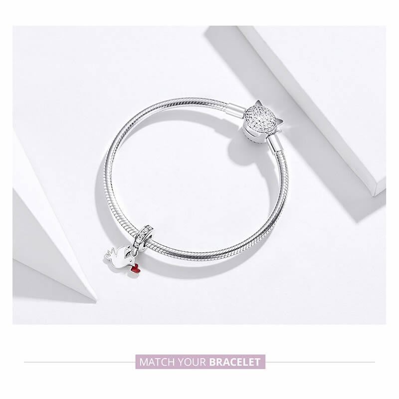 Charm Dije Plata 925 Paloma Blanca - Imagen 4