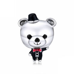 Charm Dije Plata 925 Oso Elegante