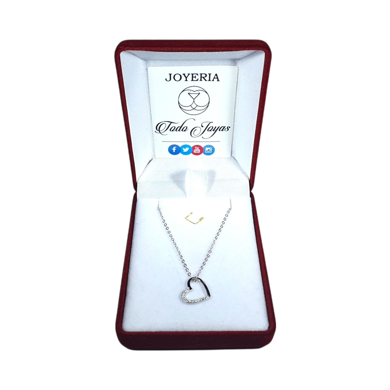 Collar Plata 925 Mini Corazon Circones - Imagen 2