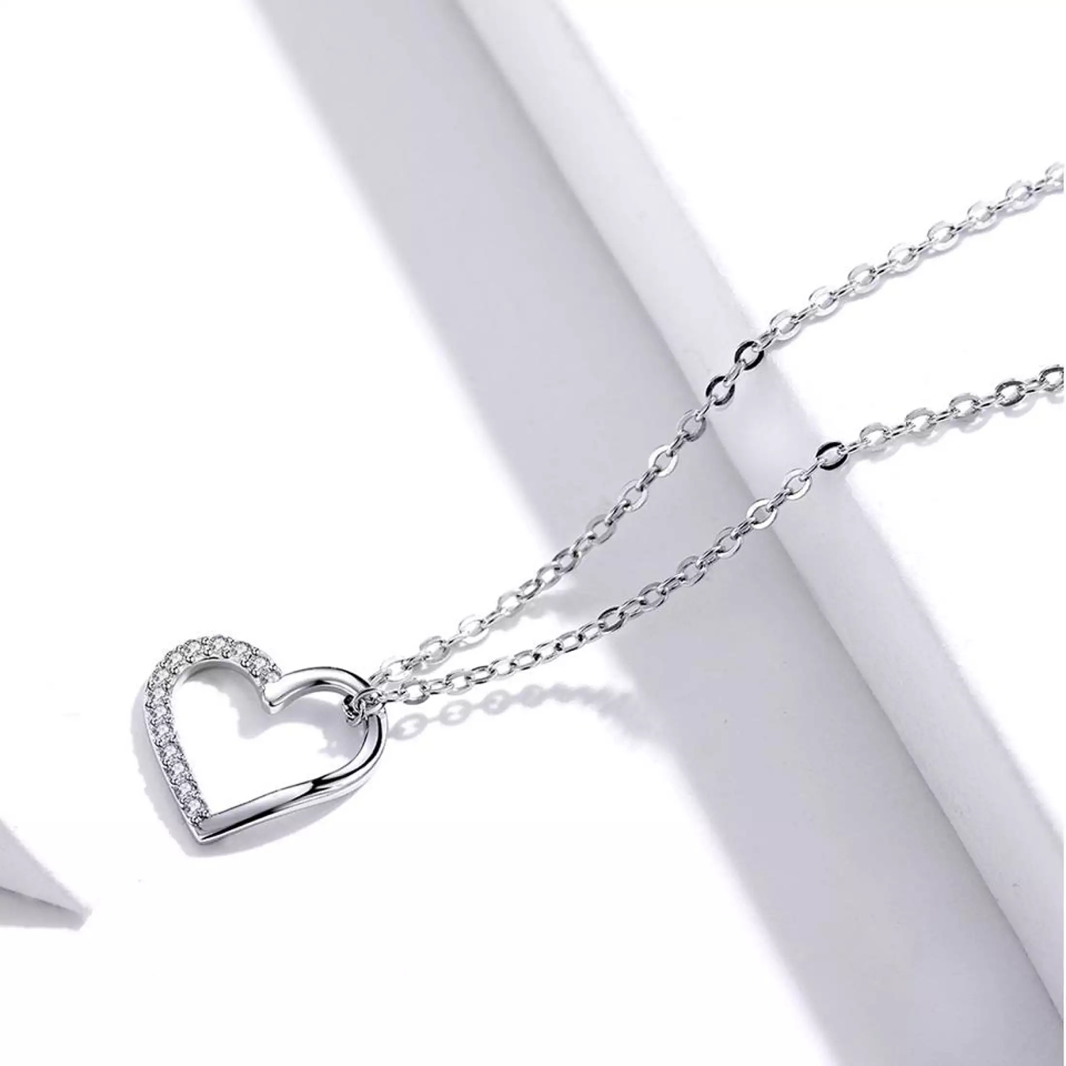 Collar Plata 925 Mini Corazon Circones - Imagen 4