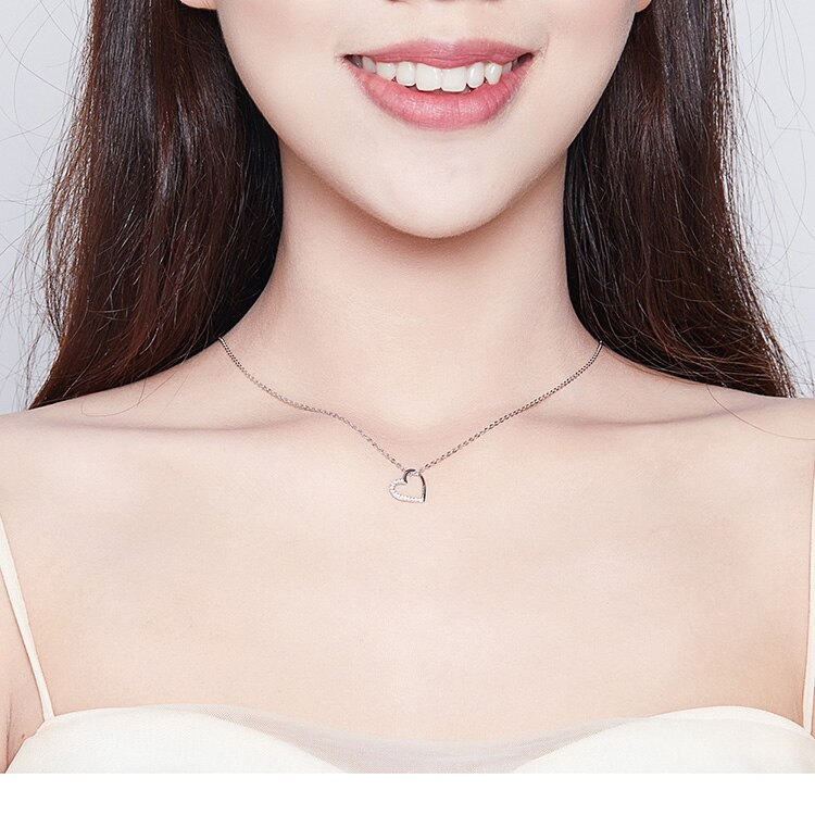 Collar Plata 925 Mini Corazon Circones - Imagen 5