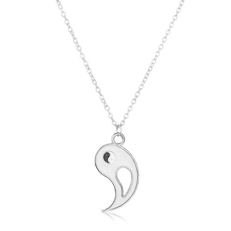 Collar Yin Yang Pareja Negro Blanco - Imagen 6