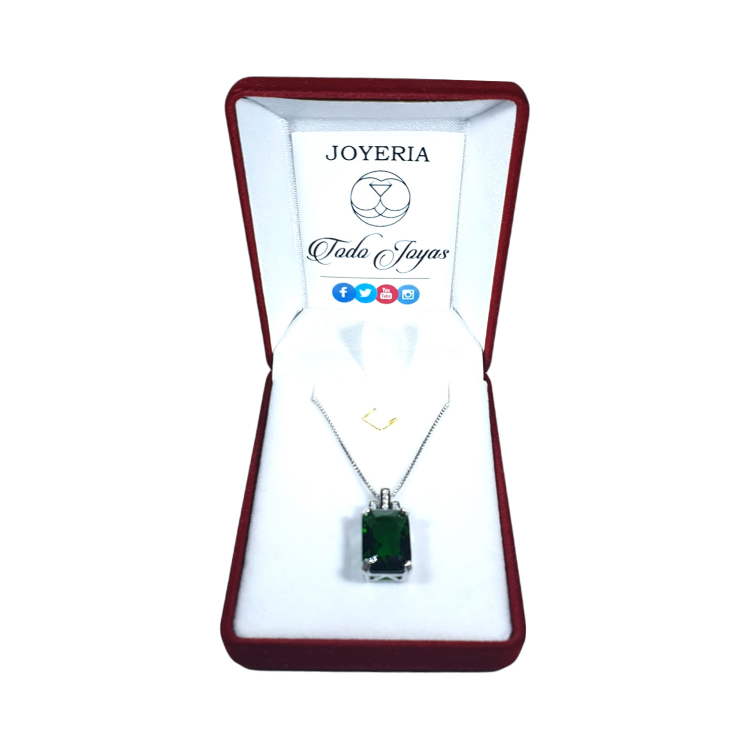 Collar Cristal Verde Circones - Imagen 2