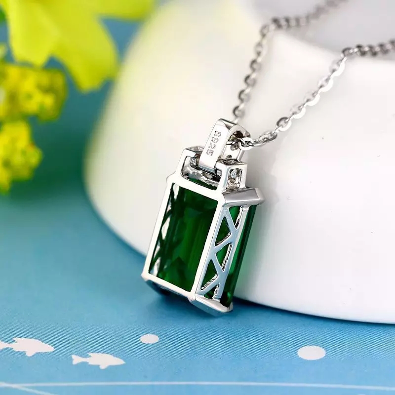 Collar Cristal Verde Circones - Imagen 3