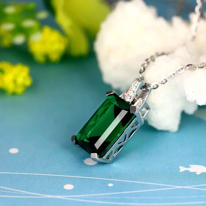 Collar Cristal Verde Circones - Imagen 4