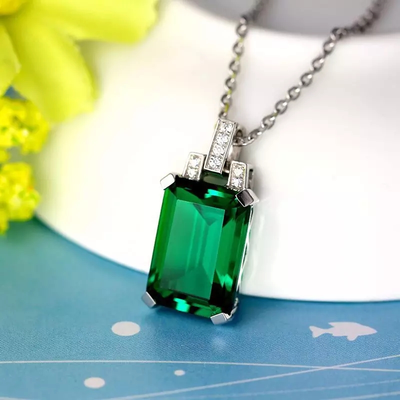 Collar Cristal Verde Circones - Imagen 5