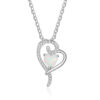 Collar Corazon Opal Circones