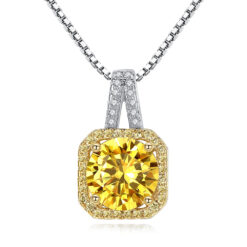 Collar Cristal Amarillo Circones