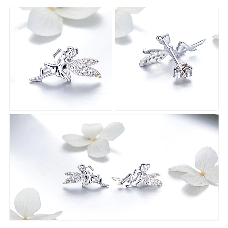 Aros Plata 925 Hadas Plateadas - Imagen 3