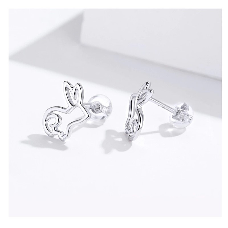 Aros Plata 925 Conejo - Imagen 3