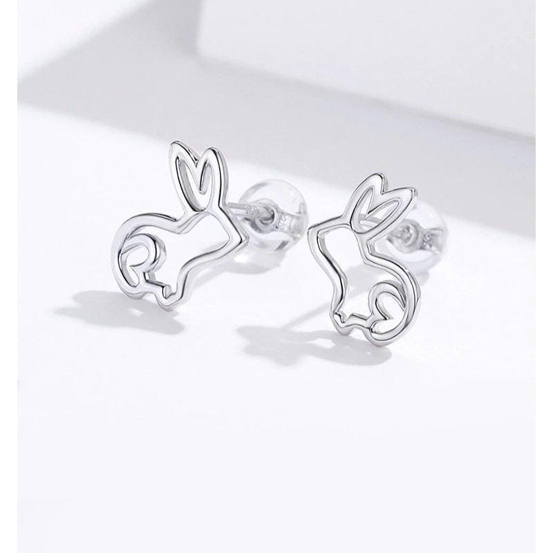 Aros Plata 925 Conejo - Imagen 4