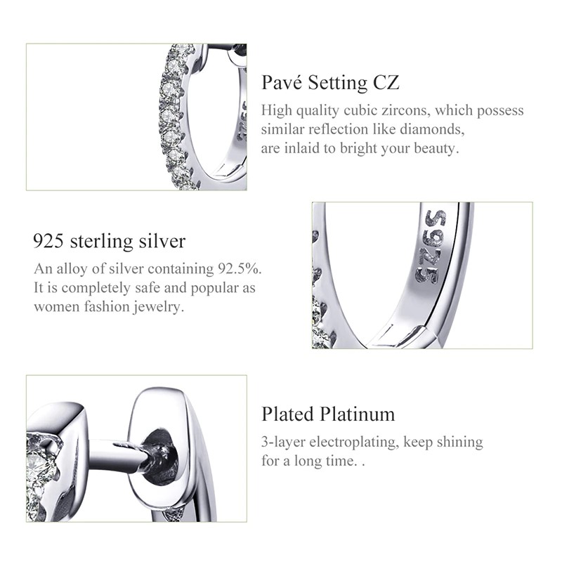 Aros Plata 925 Argollas Huggie - Imagen 5