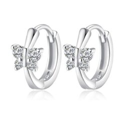 Aros Plata 925 Argolla Mariposa