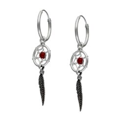 Aros Plata 925 Atrapa Sueños Jaspe