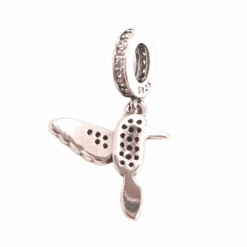 Alternative view of Charm Dije Plata 925 Colibri Picaflor Una Cara