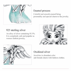 Alternative view of Charm Dije Plata 925 Hada de Hielo