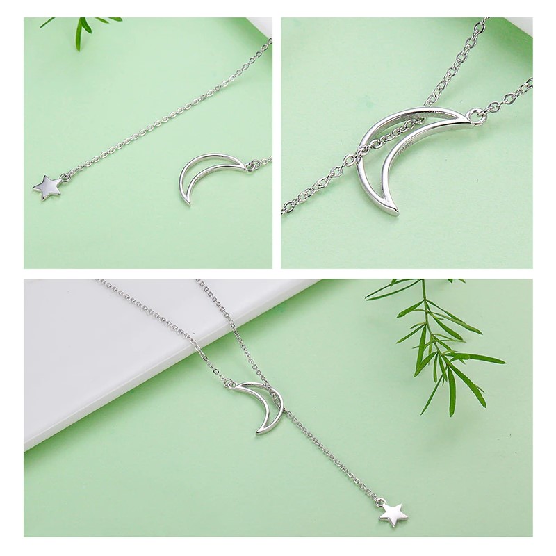 Collar Plata 925 Luna y Estrella - Imagen 4