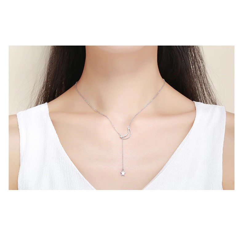 Collar Plata 925 Luna y Estrella - Imagen 5