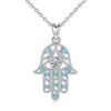 Collar Plata 925 Mano de Fatima Hamsa