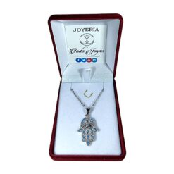 Alternative view of Collar Plata 925 Mano de Fatima Hamsa