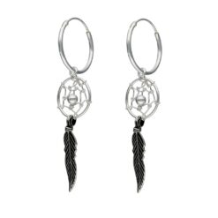 Aros Plata 925 Argolla Atrapa Sueño