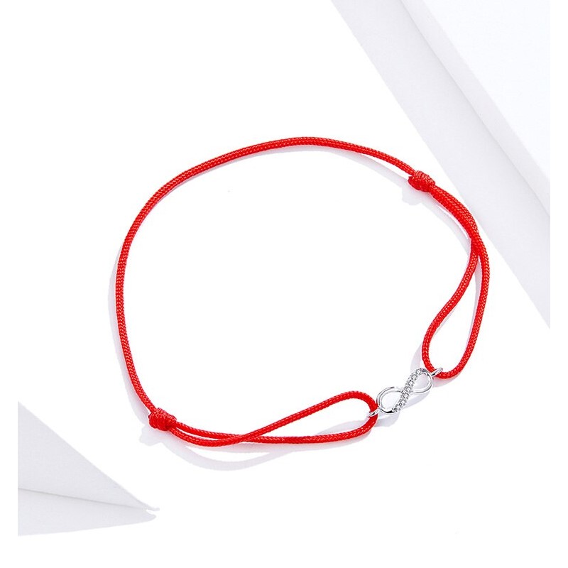 Pulsera Plata 925 Hilo Rojo Infinito - Imagen 5