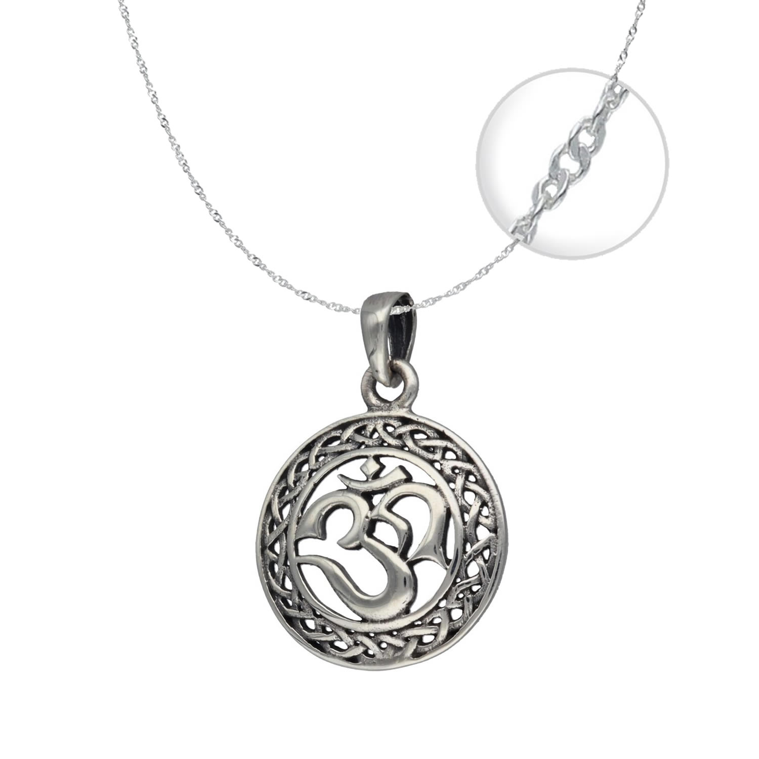Collar Plata 925 Yoga 3o Om