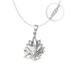 Collar Plata 925 Flor de Loto 845