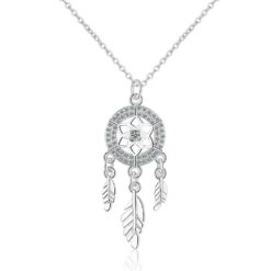 Collar Atrapa Sueño Circones Plateado