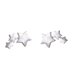 Aros Triple Estrella Plateada