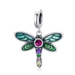 Charm Dije Plata 925 Libelula Multicolor