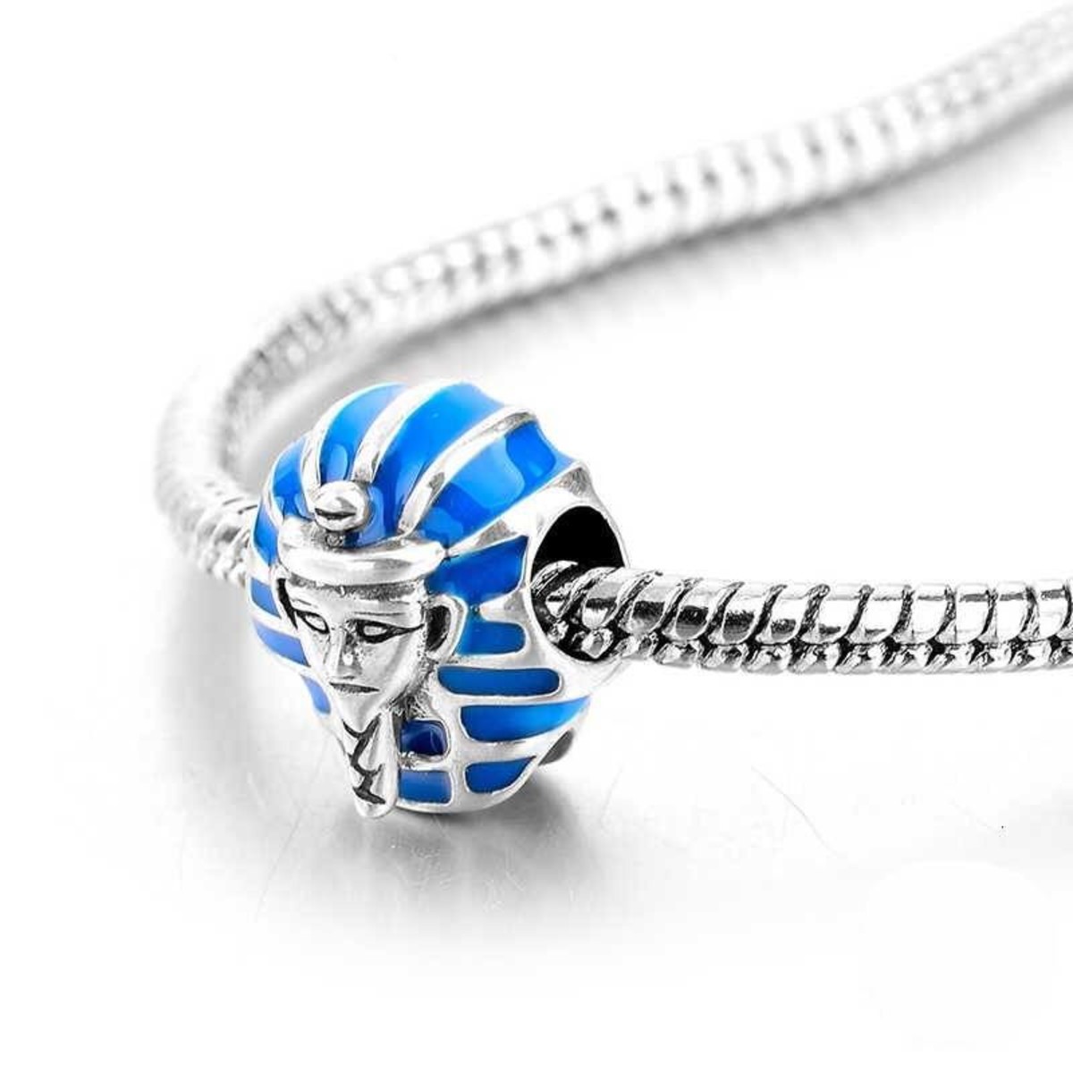Charm Dije Plata 925 Faraon Egipcio - Imagen 2