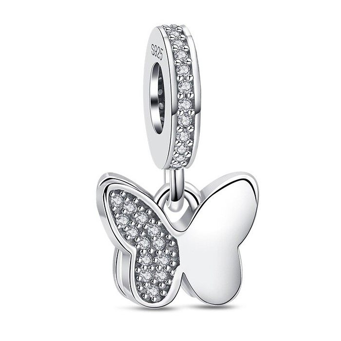 Charm Dije Plata 925 Colgante Mariposa Silver