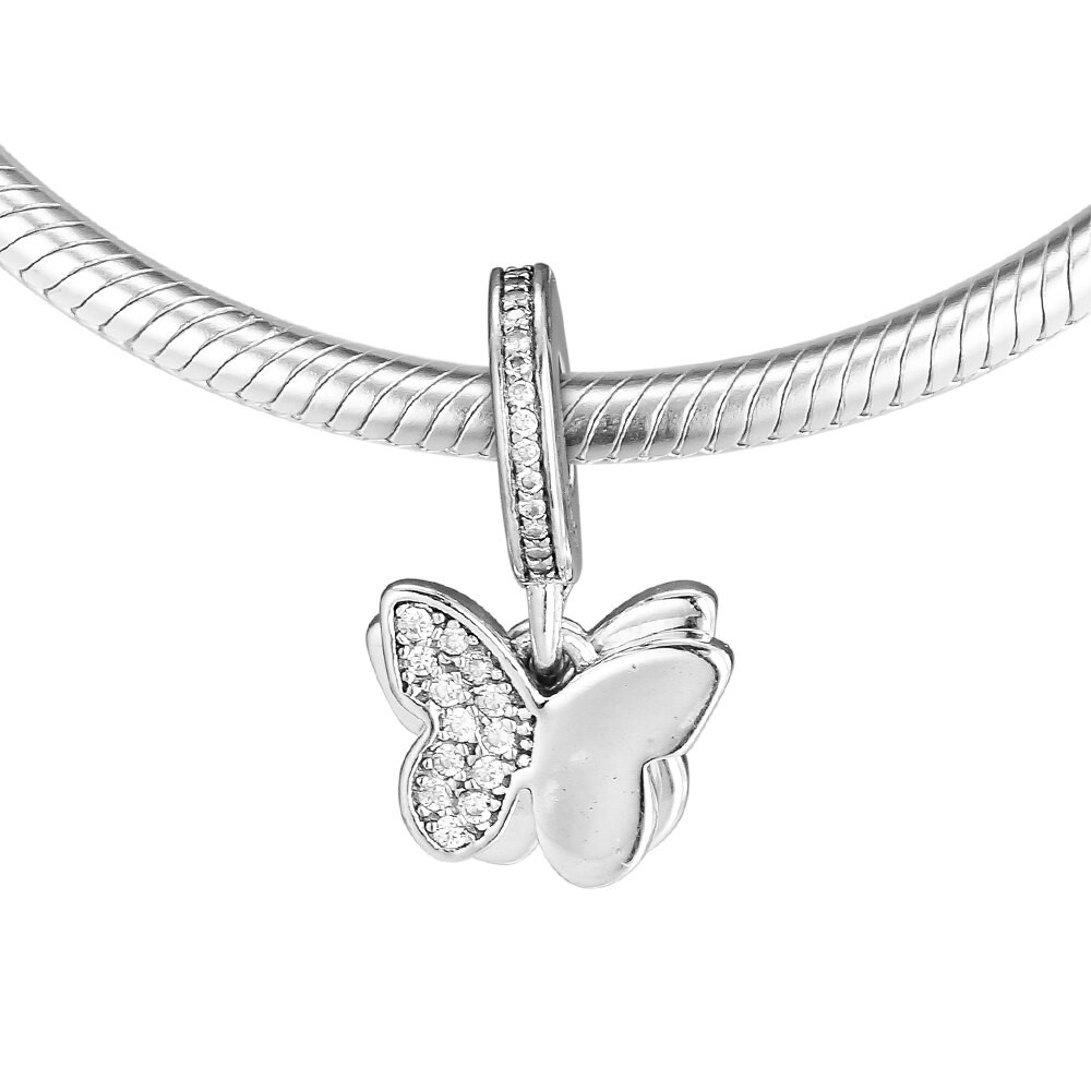 Charm Dije Plata 925 Colgante Mariposa Silver - Imagen 2