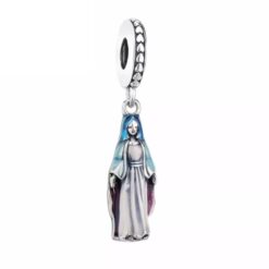 Charm Dije Plata 925 Colgante Virgen Maria