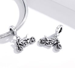 Alternative view of Charm Dije Plata 925 Colgante Moto Naked
