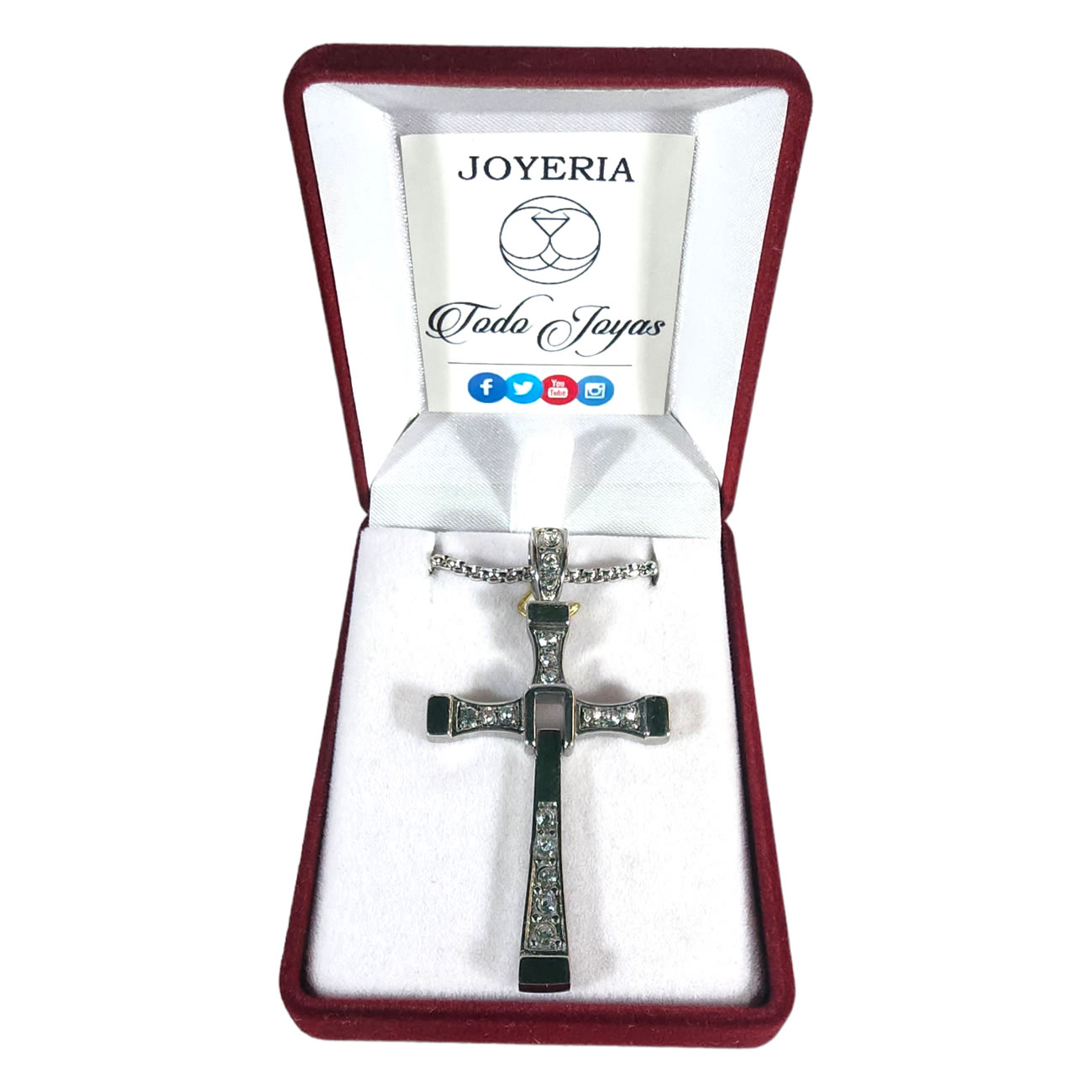 Collar Cruz de Dominic Toretto Acero 62x32mm - Imagen 2