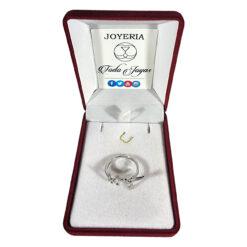 Alternative view of Anillo Colibri Picaflor Hojas Ajustable Plateado