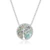 Collar Plata 925 Arbol Opal
