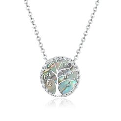 Collar Plata 925 Arbol Opal