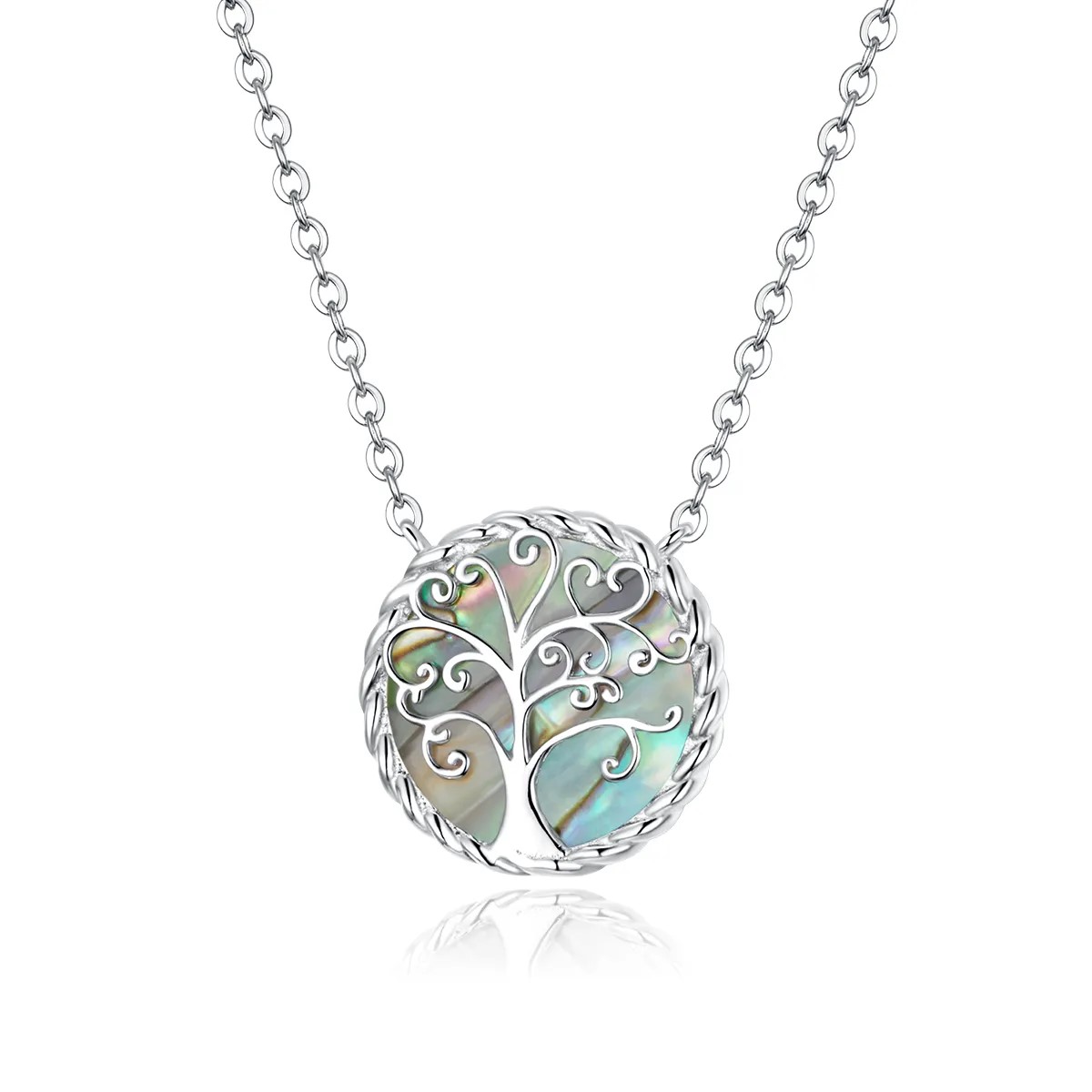 Collar Plata 925 Arbol Opal