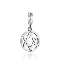 Charm Dije Plata 925 Colgante Estrella de David