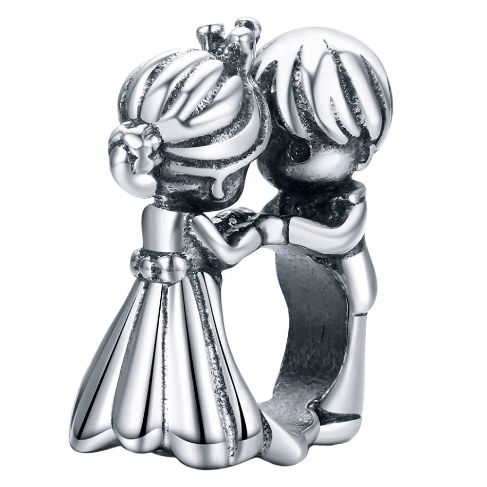 Charm Dije Plata 925 Pareja Novios 2