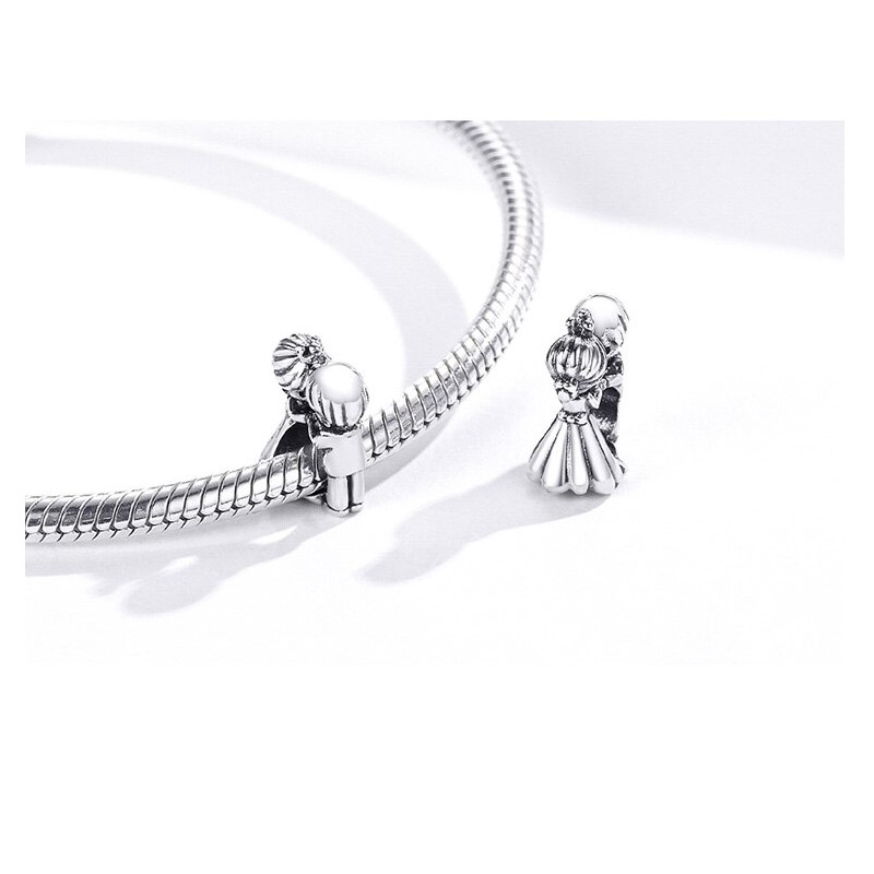 Charm Dije Plata 925 Pareja Novios 2 - Imagen 2