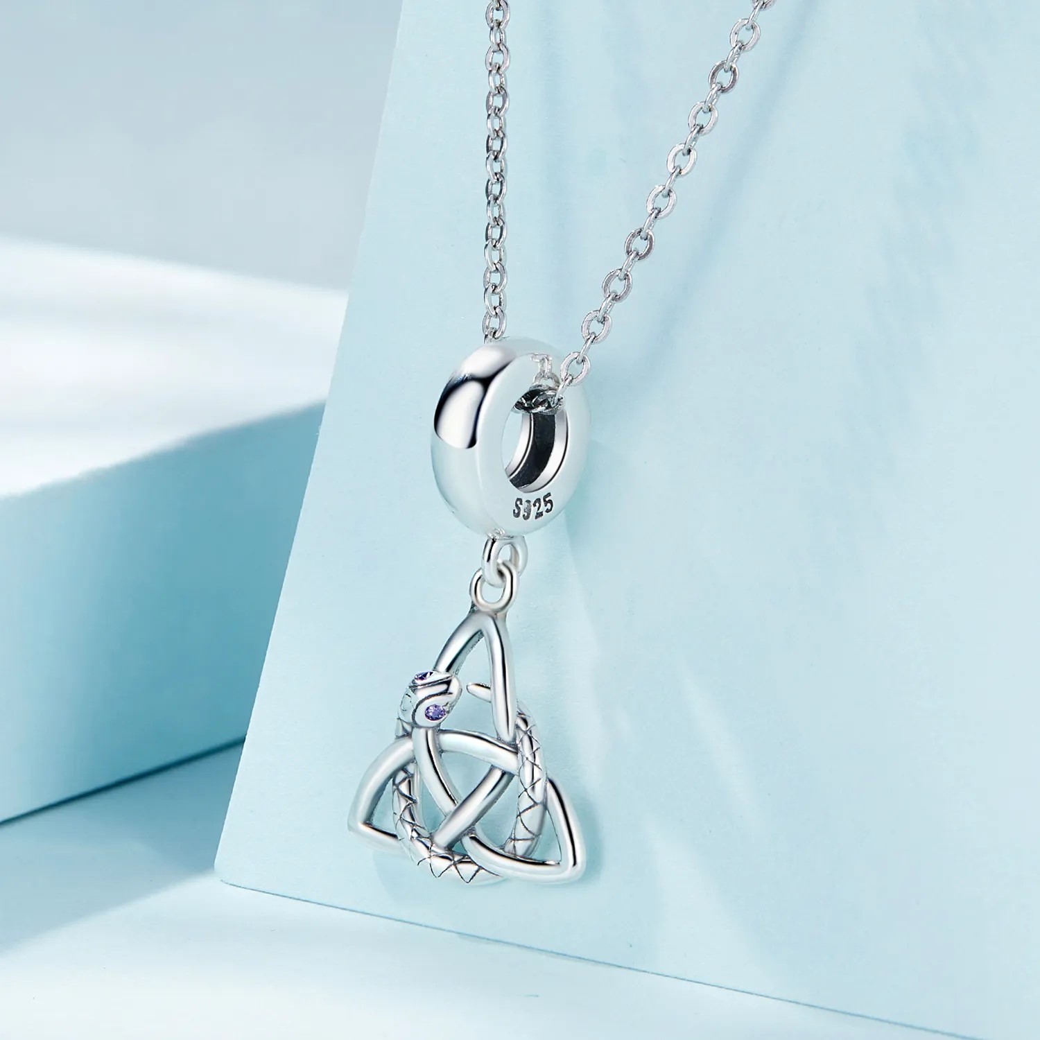 Charm Dije Plata 925 Triqueta Celta Snake - Imagen 3