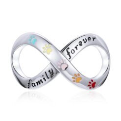Charm Dije Plata 925 Infinito Mascota Family