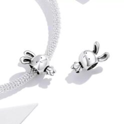 Alternative view of Charm Dije Plata 925 Conejito Lindo