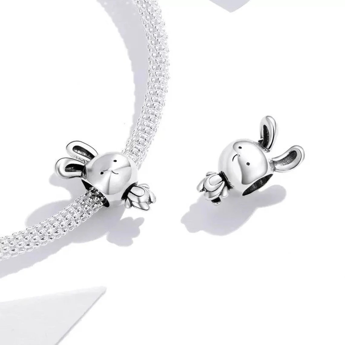 Charm Dije Plata 925 Conejito Lindo - Imagen 2