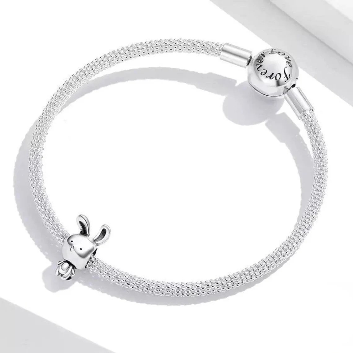 Charm Dije Plata 925 Conejito Lindo - Imagen 3